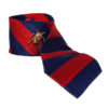 Club necktie navy/red gold pin