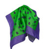 Handkerchief purple bug green/purple