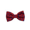 Bow tie bug jaquard blue/ruby red